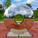 Steel Eye Sculpture
