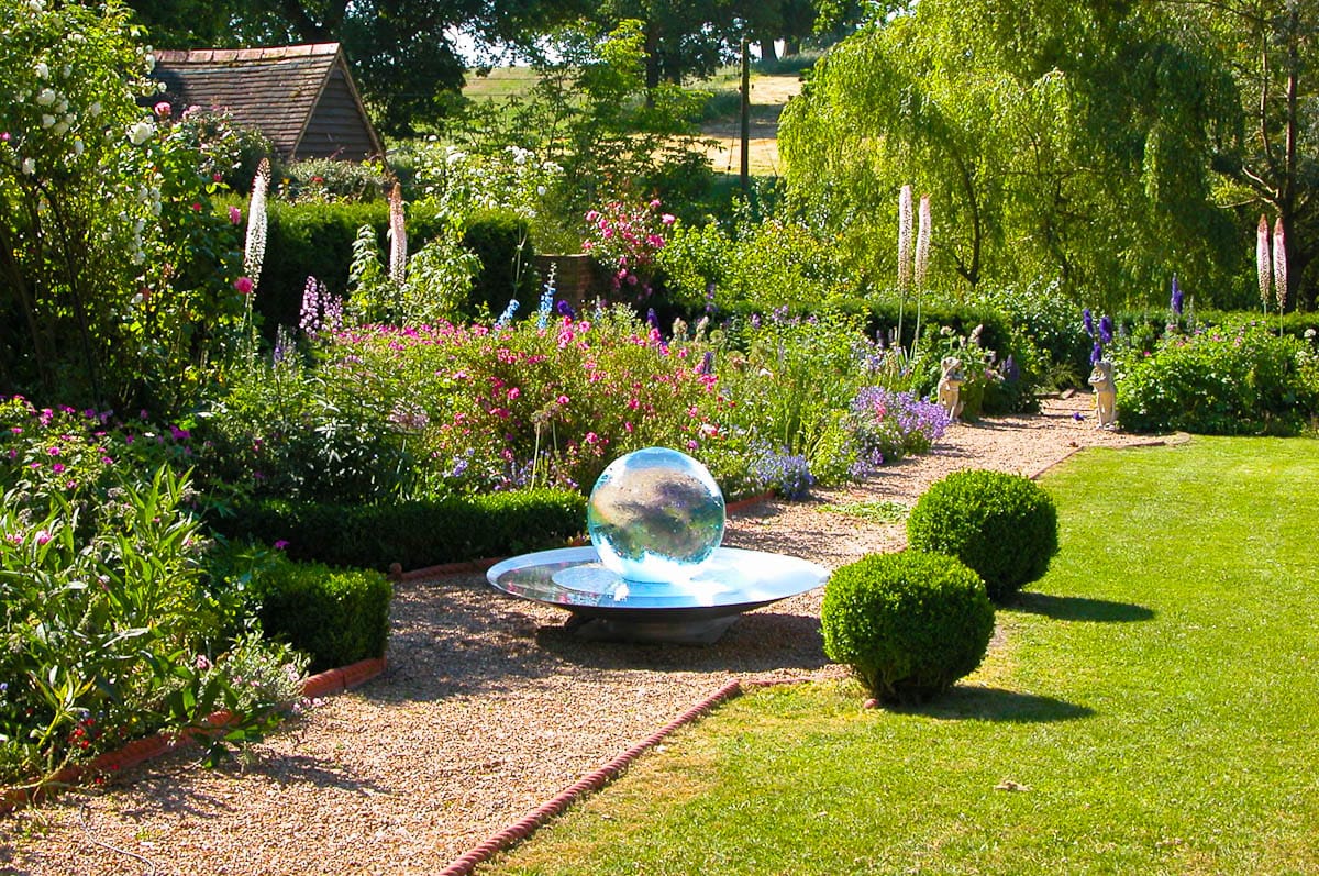 Sphere Fountain on Architectural Digest