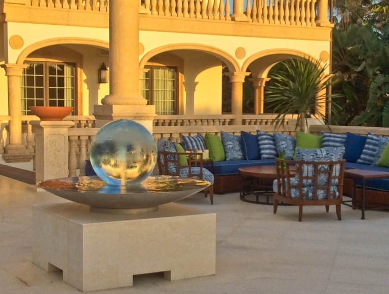 Aqualens Sphere Fountain in Melbourne Beach, Florida