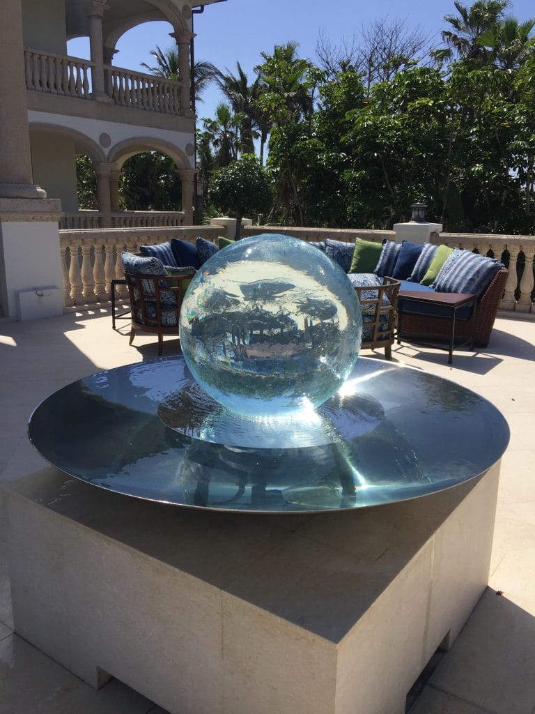 Aqualens fountain in Melbourne Beach, Florida