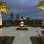 Raised Aqualens Sphere Fountain in Winter Garden, Florida