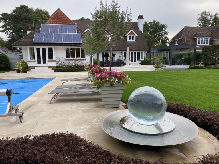 Poolside Sphere Fountain