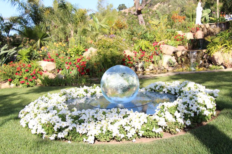 Sphere Fountain in Bloom
